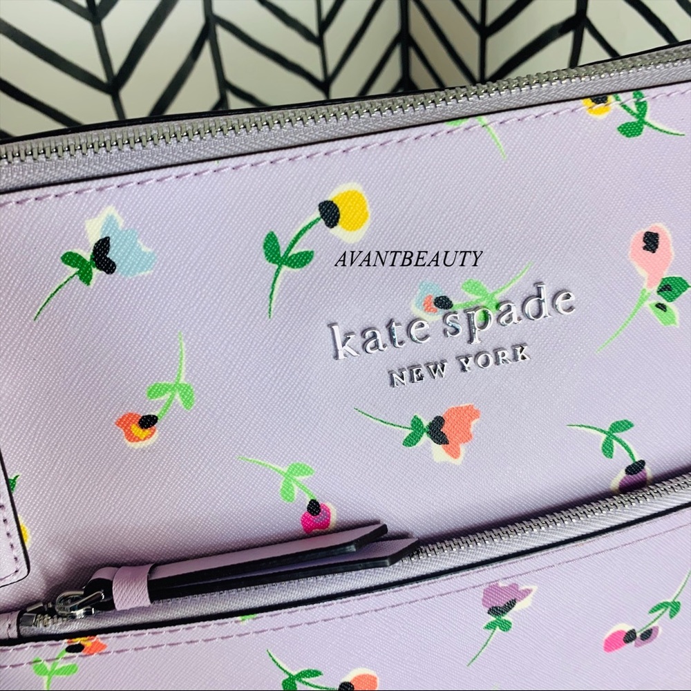 🔸 Wildflower ditsy Kate spade Cameron pocket tote - Picture 3 of 14